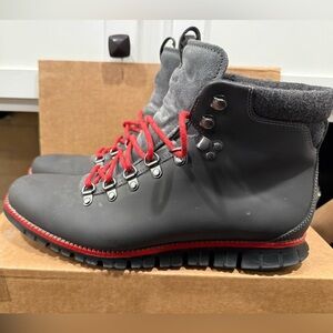 Cole Haan Gray and Red Men's Boots